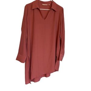 Soft Surroundings Asymmetrical Tunic Size Large. Rose/Coral